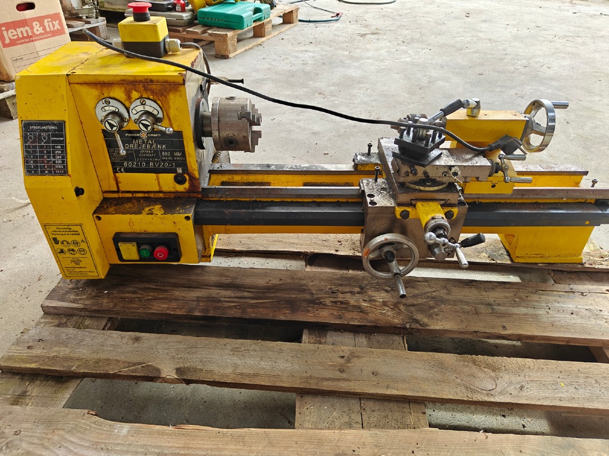 Power craft metal drejebænk 60210-BV20-1