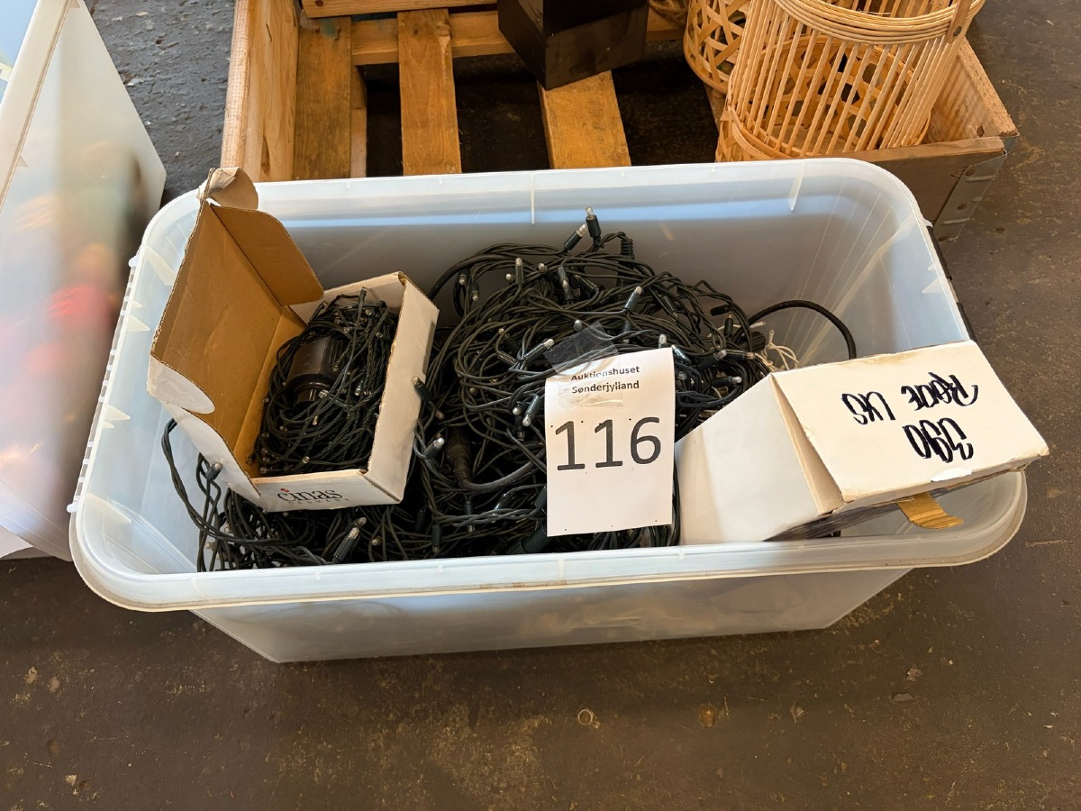 Diverse julelyskæder