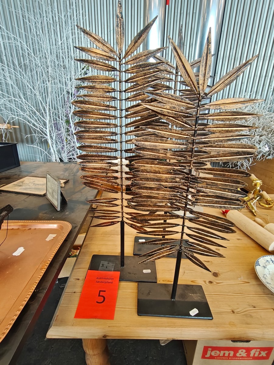 Leaf dekorations skulpturer (3)