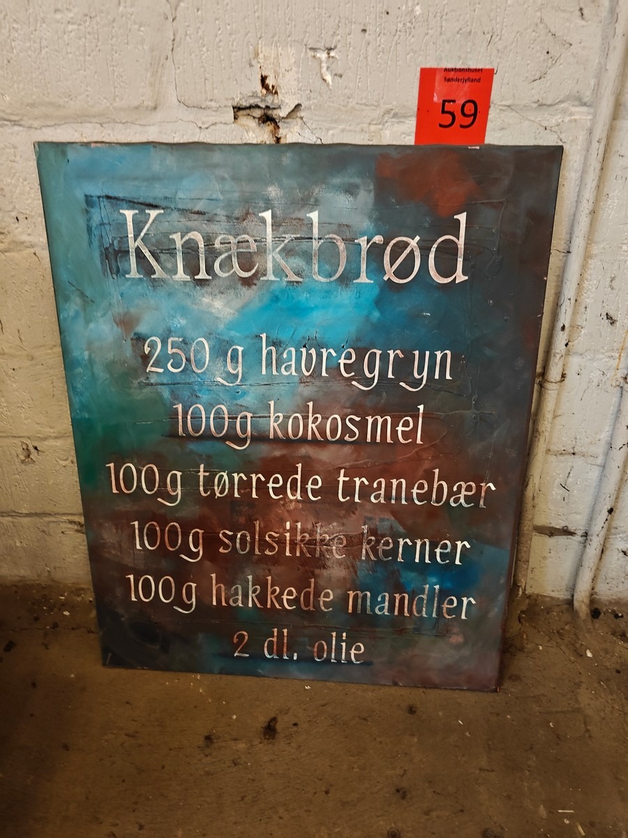 Maleri med opskrift