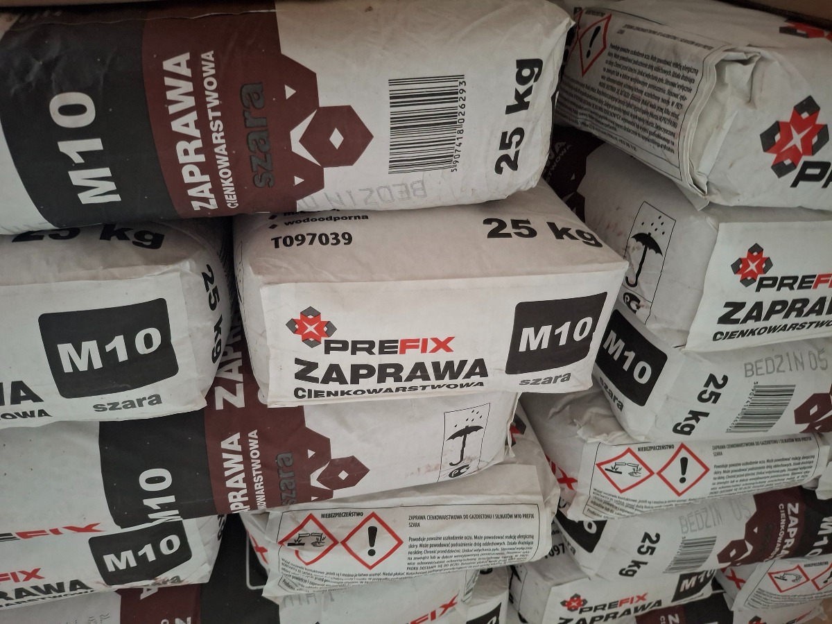 15 poser spartelmasse til gasbeton. Datovare