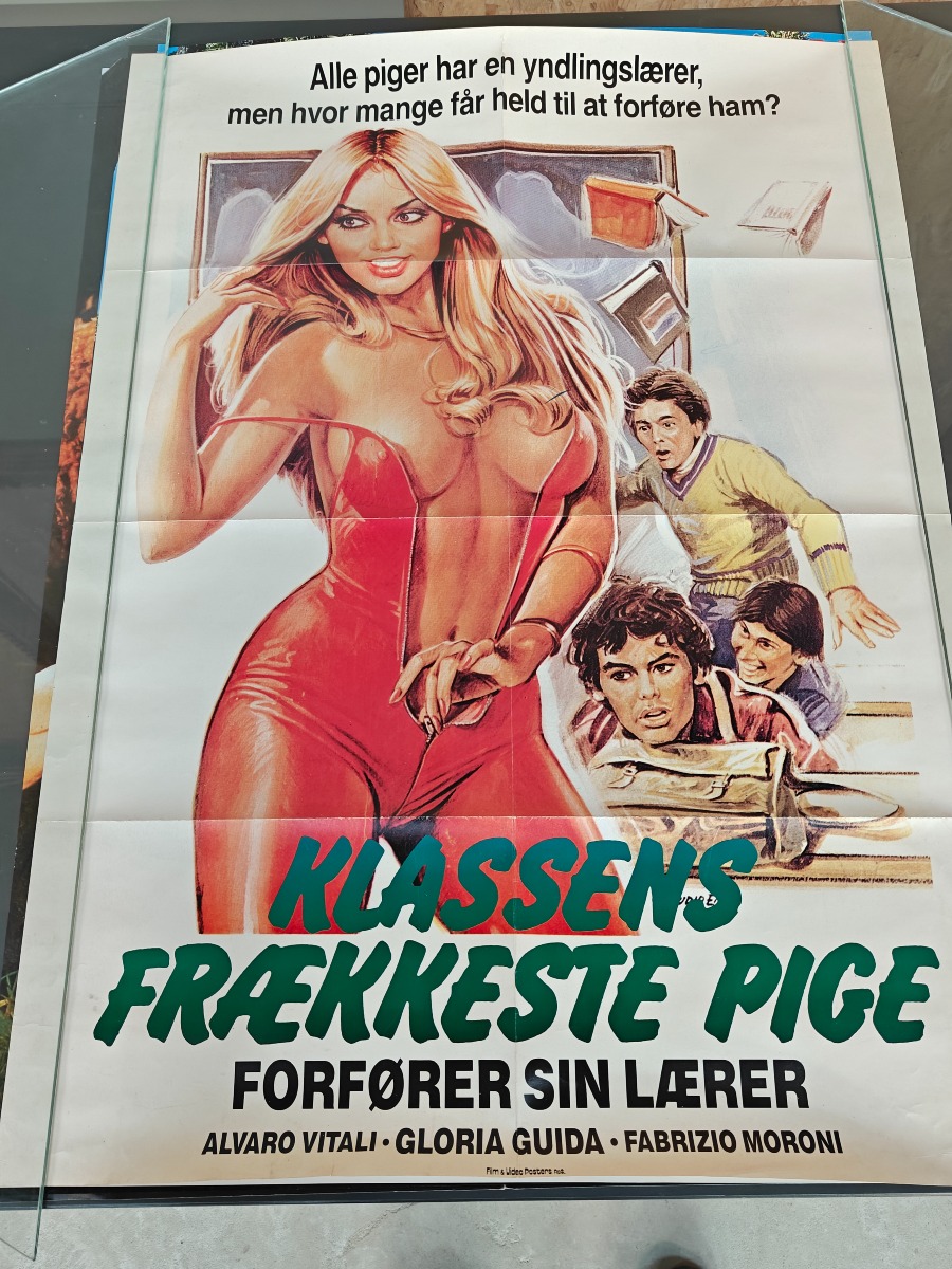 Filmplakater fra tidligere videobutik