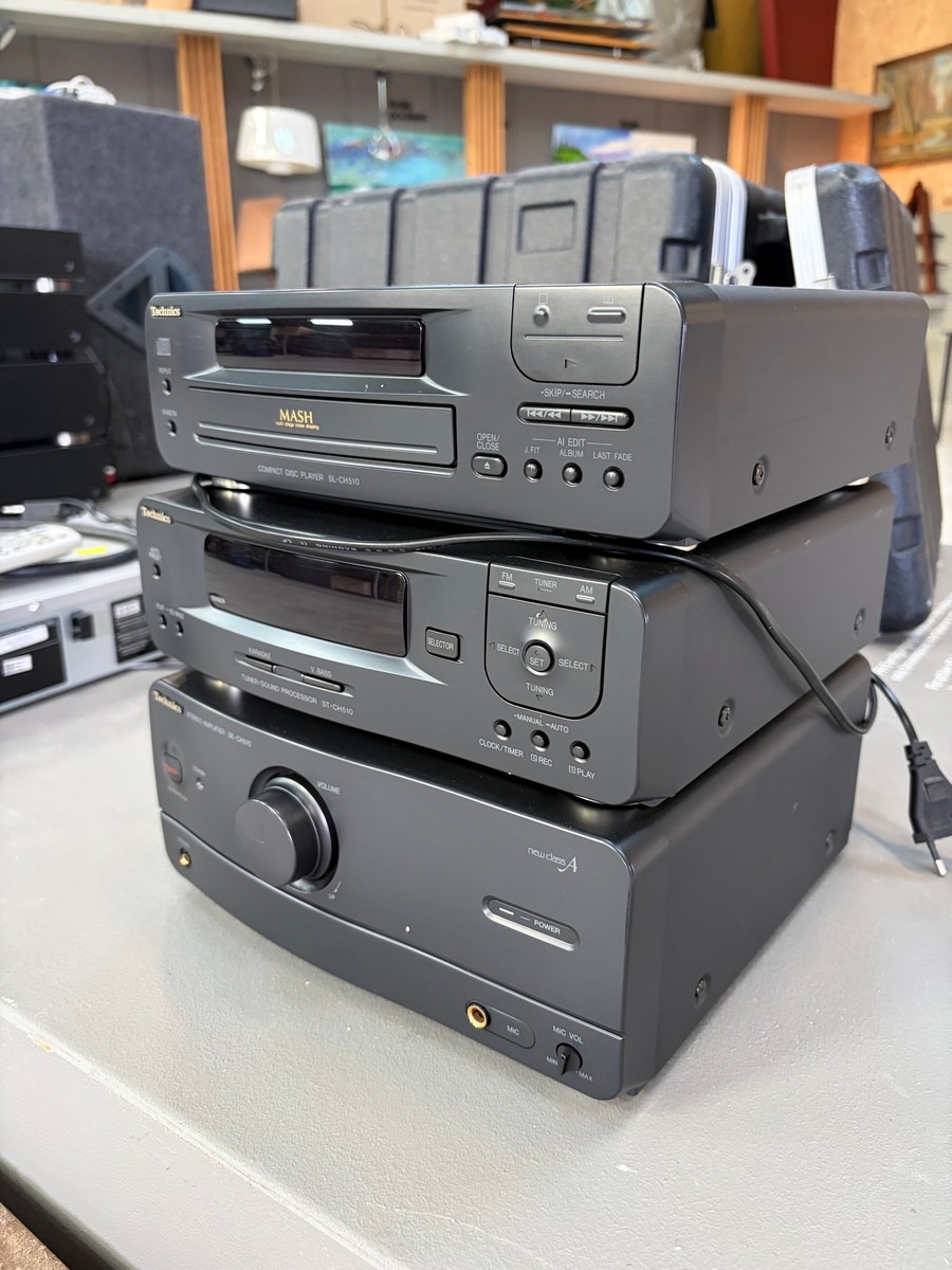 Technics CH510 stereoanlæg i 3 dele – CD-afspiller, radio/tuner og forstærker