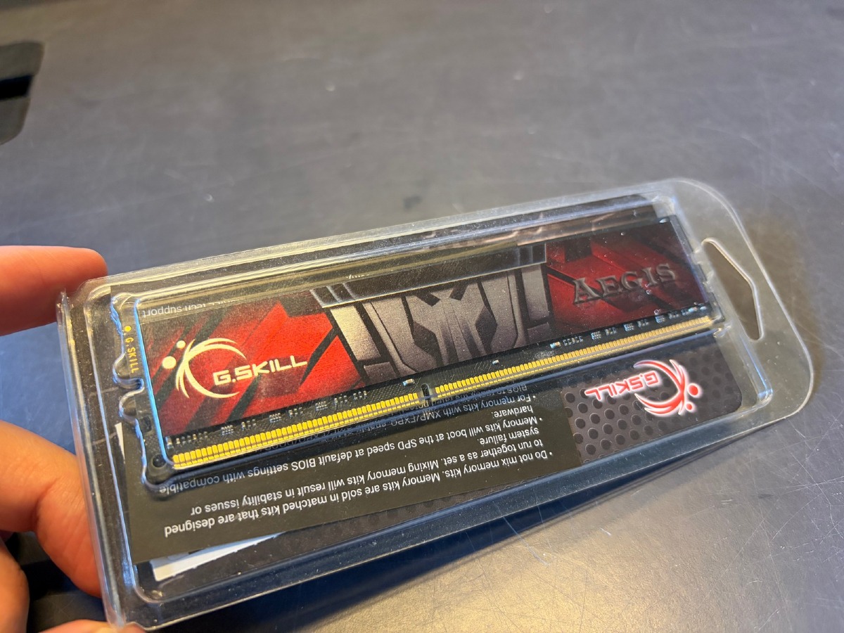 G.Skill Aegis RAM – 8 GB DDR3 1600 MHz – i original emballage (Ubrugt)