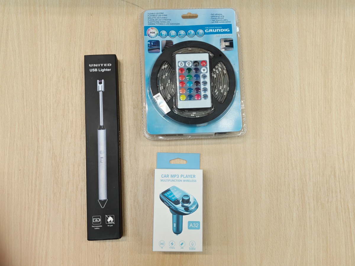 USB Ligter, LED lys & Car MP3 Player