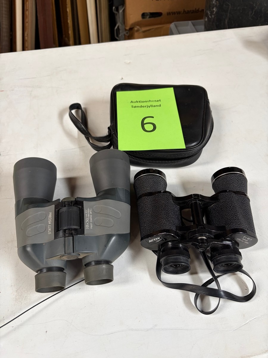 2 kikkerter – Precisa Luxus 10x50 og Activa