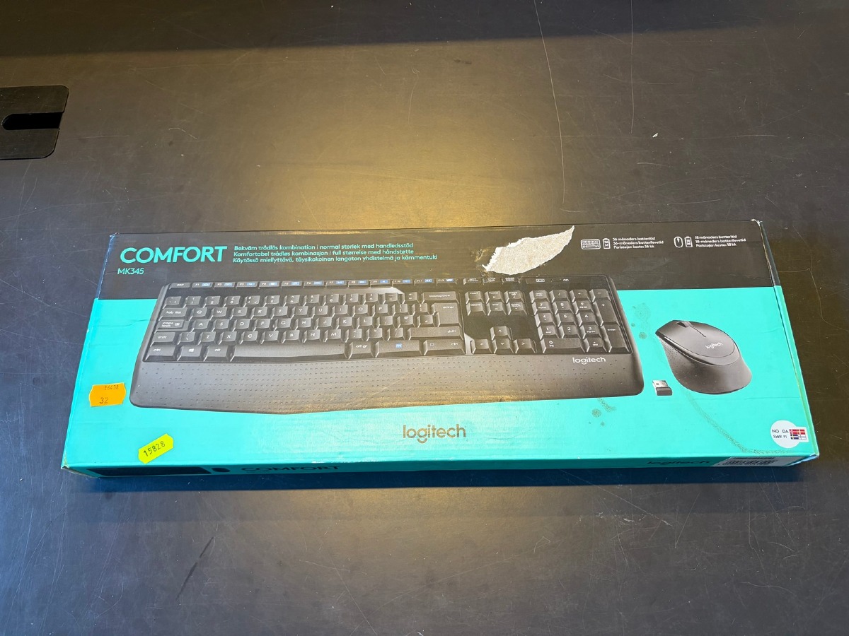 HP tastatur i Logitech Comfort MK345 – fremstår ubrugt