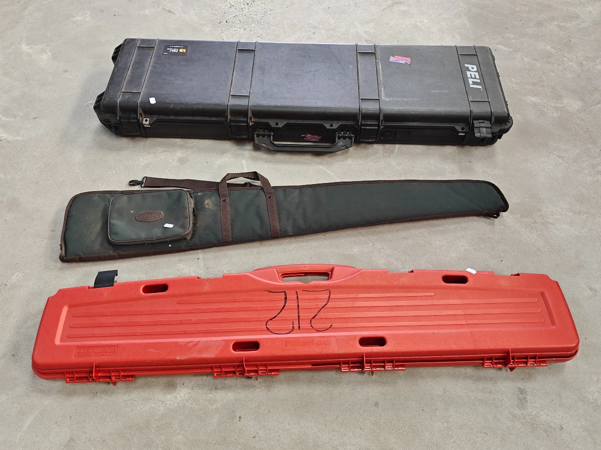 Blaser våbenfoderal og 2 våbenkufferter/hardcases 