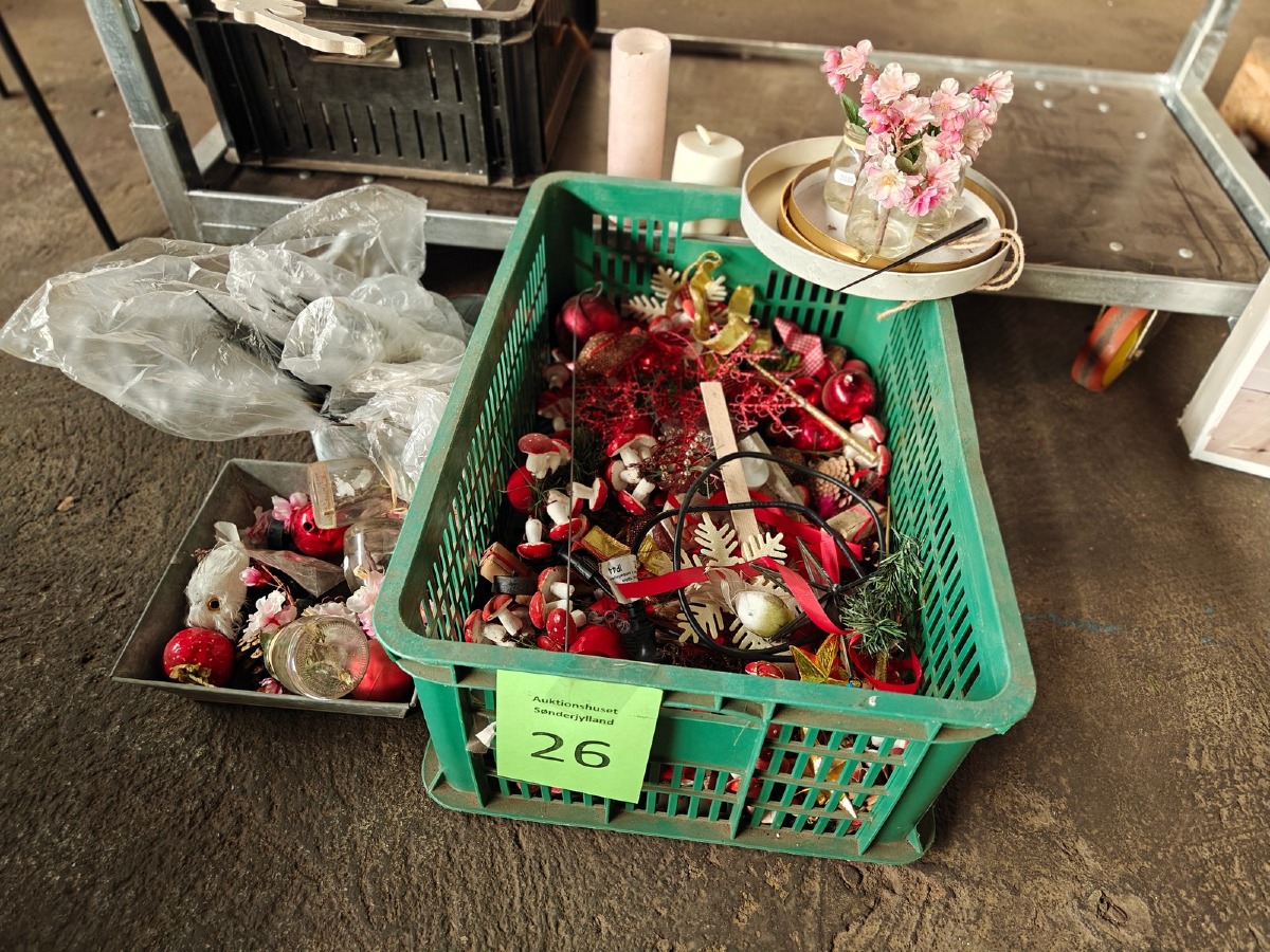 Diverse julepynt / jule dekoration